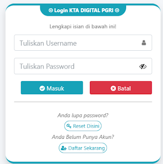 Register PGRI Pedurungan - Persatuan Guru Republik Indonesia Cabang Pedurungan